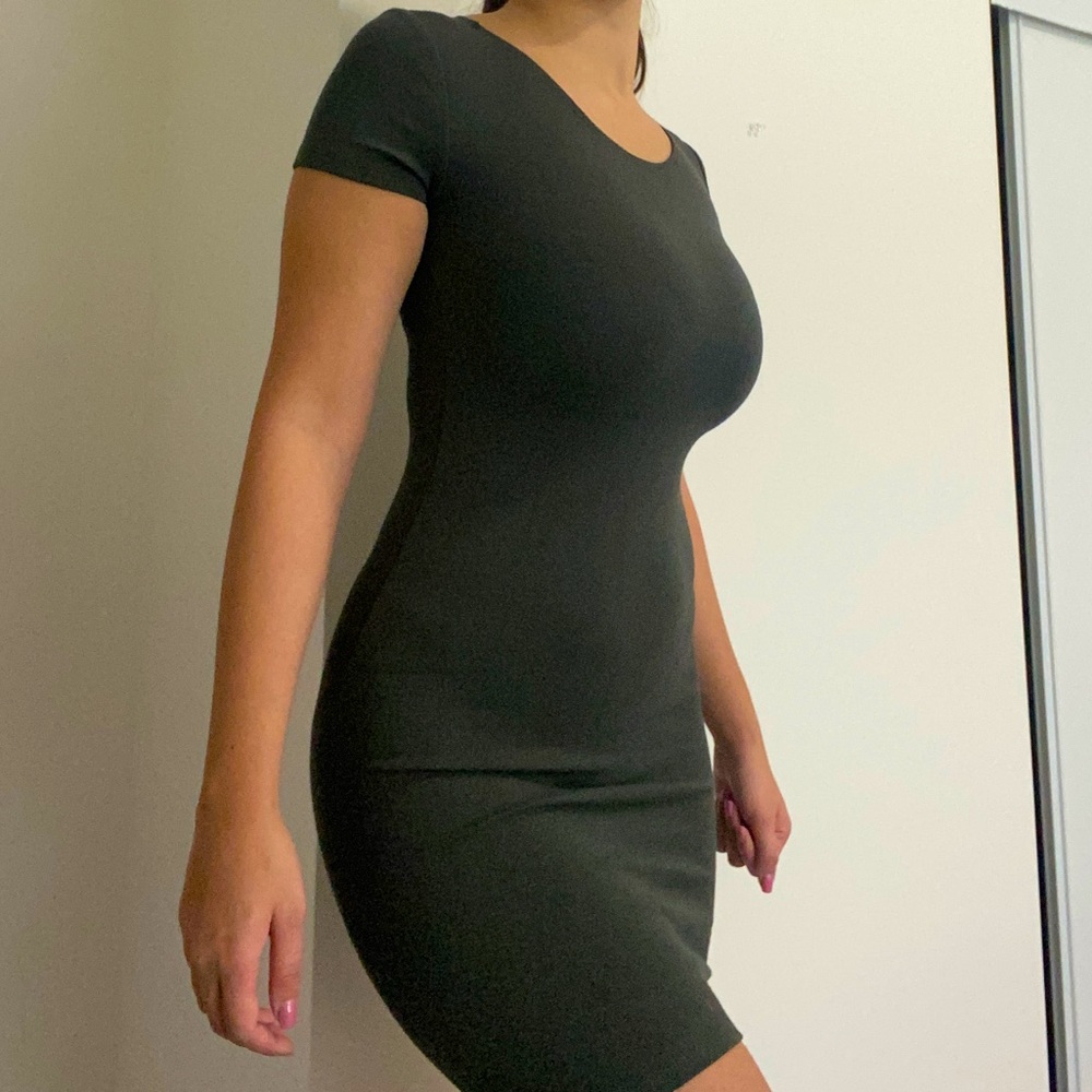 Khaki Green Dress